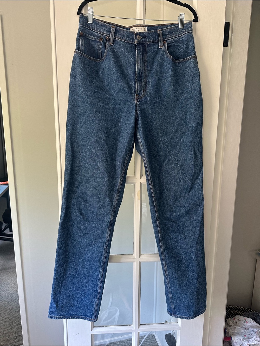 Abercrombie 90s straight leg jeans - high rise